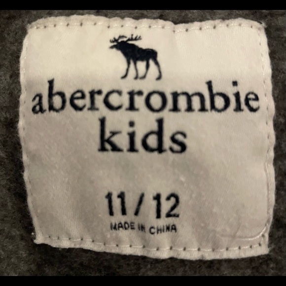 🐝Abercrombie Kids • Full Zip-Up Hoodie •Boys 11/12 • Blue •Grey•Great Condition - Picture 3 of 4